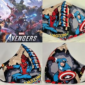 Avengers Spiderman vs Captain America Adult mask